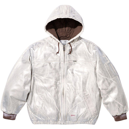 MM6 MAISON MARGIELA FOIL HOODED WORK JACKET