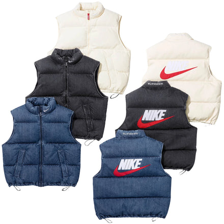 NIKE DENIM PUFFER VEST