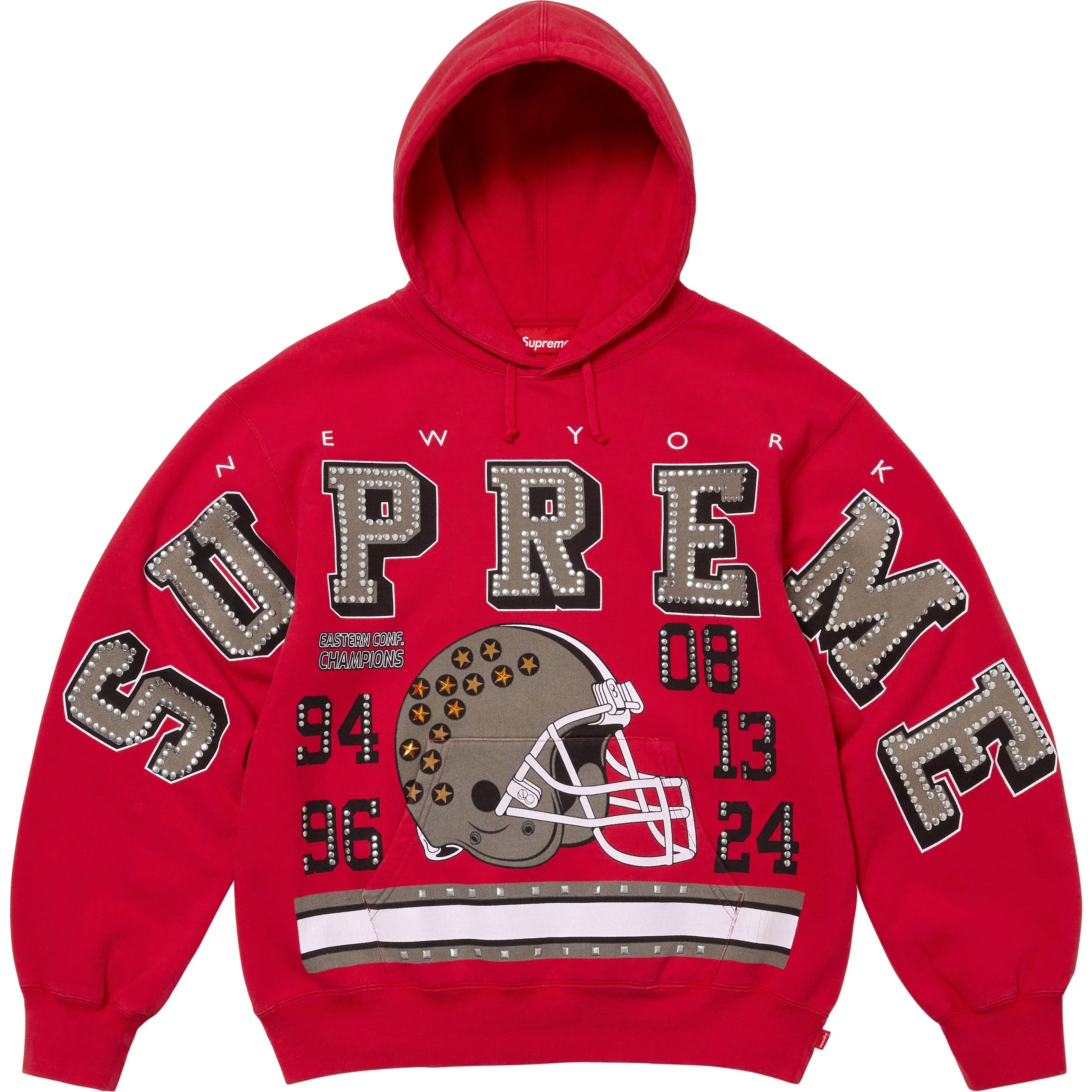 CHAMPIONS STUDDED HOODED SWEATSHIRT