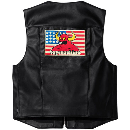 TOY MACHINE FAUX LEATHER VEST