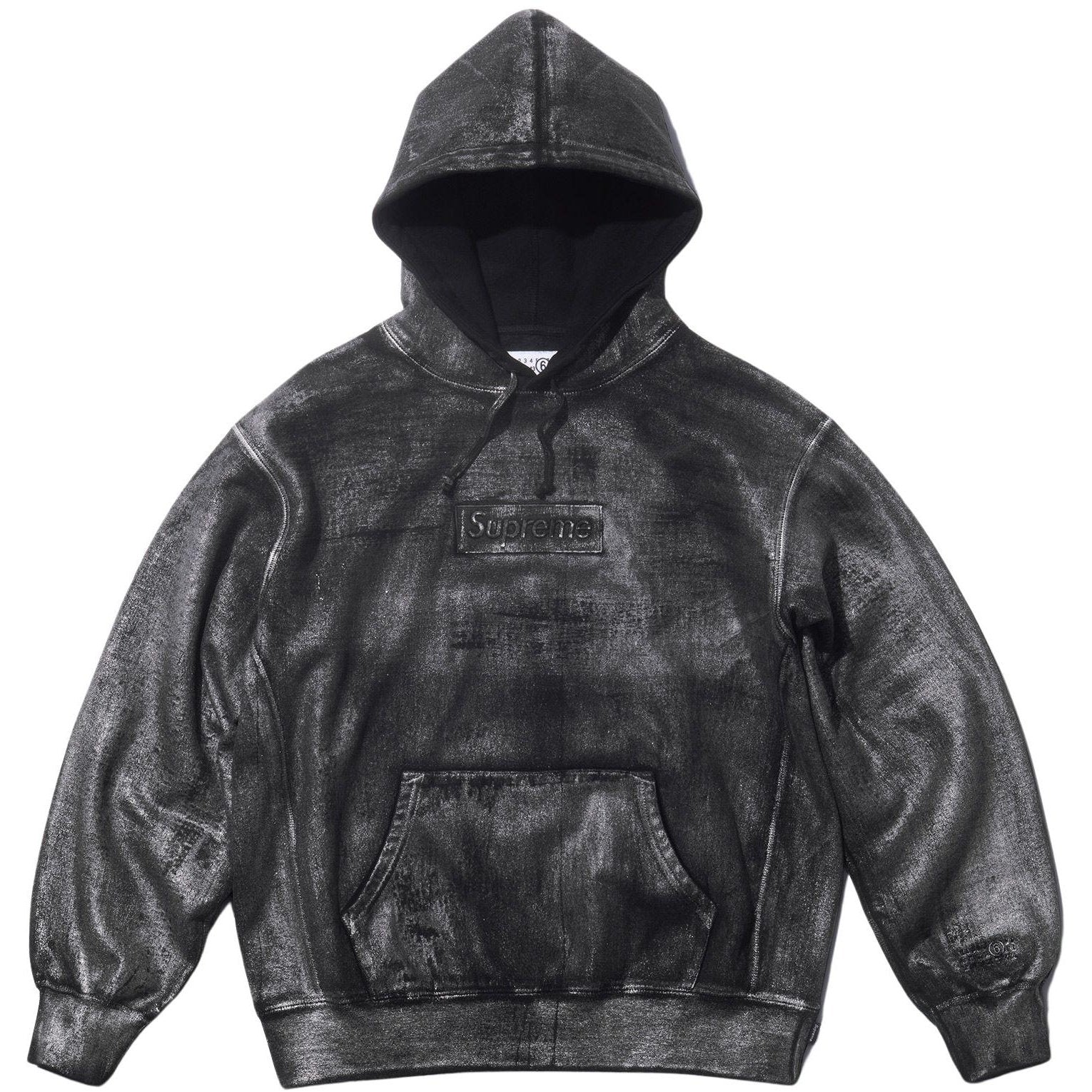 MM6 MAISON MARGIELA FOIL BOX LOGO HOODED SWEATSHIRT