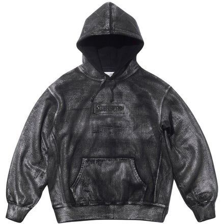 MM6 MAISON MARGIELA FOIL BOX LOGO HOODED SWEATSHIRT