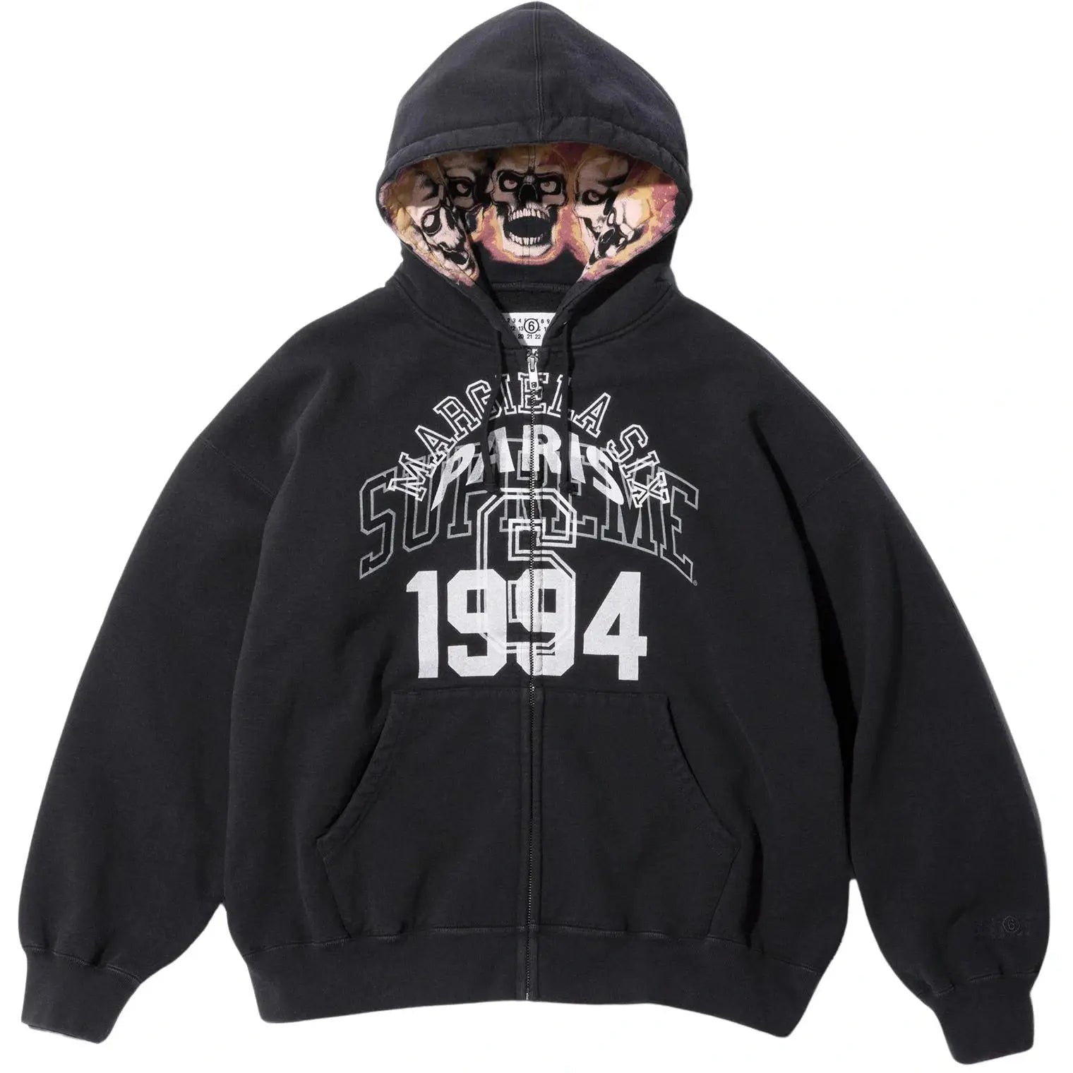 MM6 MAISON MARGIELA ZIP UP HOODED SWEATSHIRT