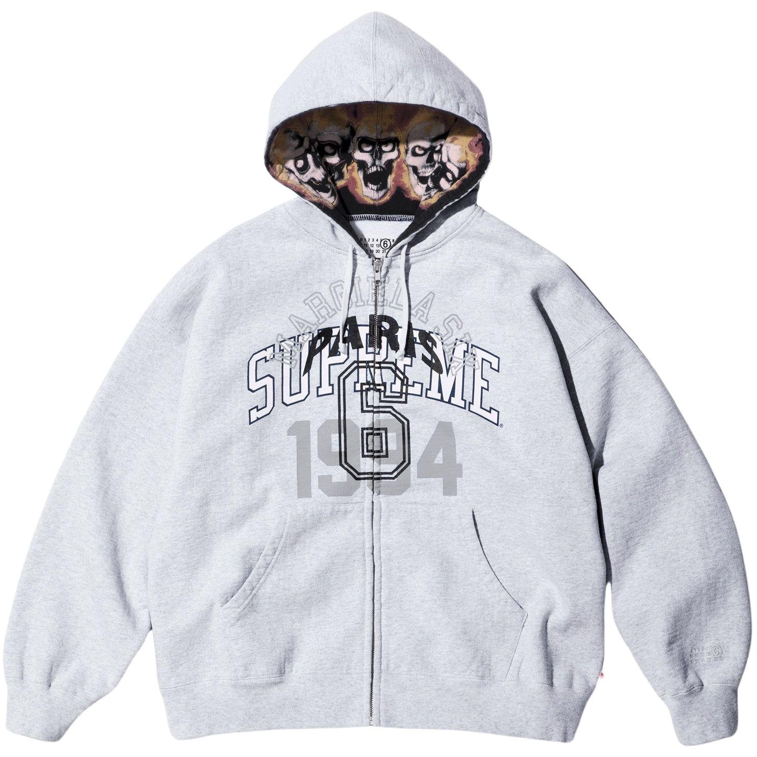 MM6 MAISON MARGIELA ZIP UP HOODED SWEATSHIRT