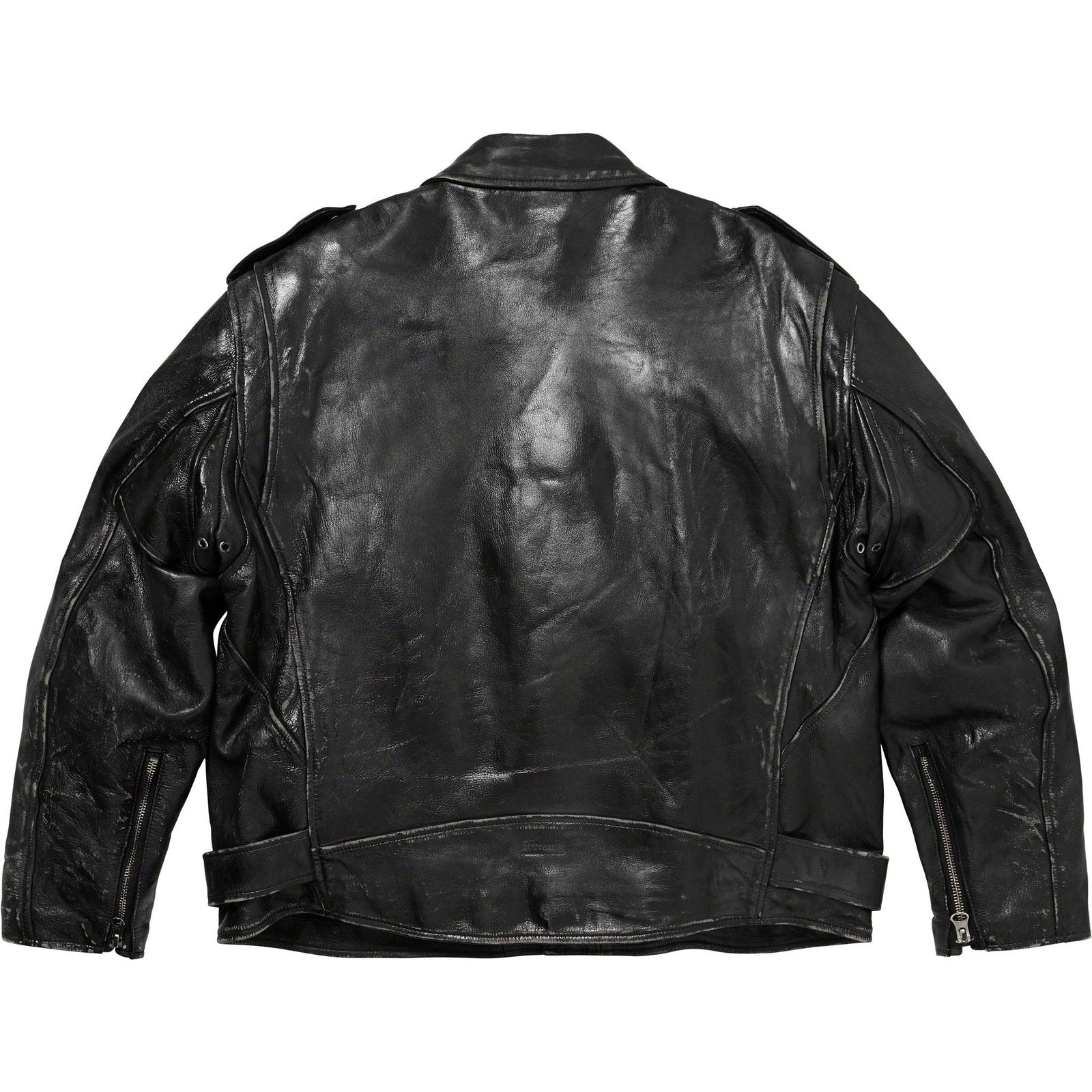 Blackmeans Painted Leather Motorcycle Jacket