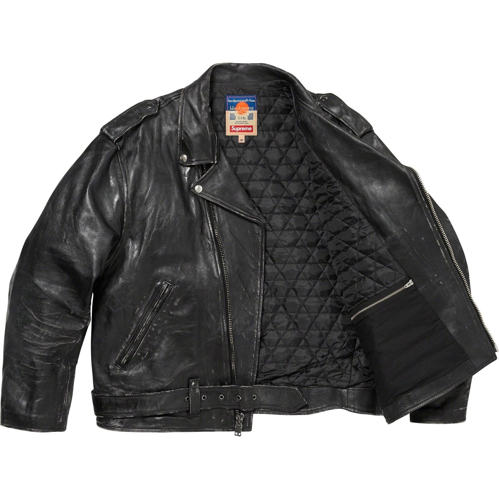 Blackmeans Painted Leather Motorcycle Jacket