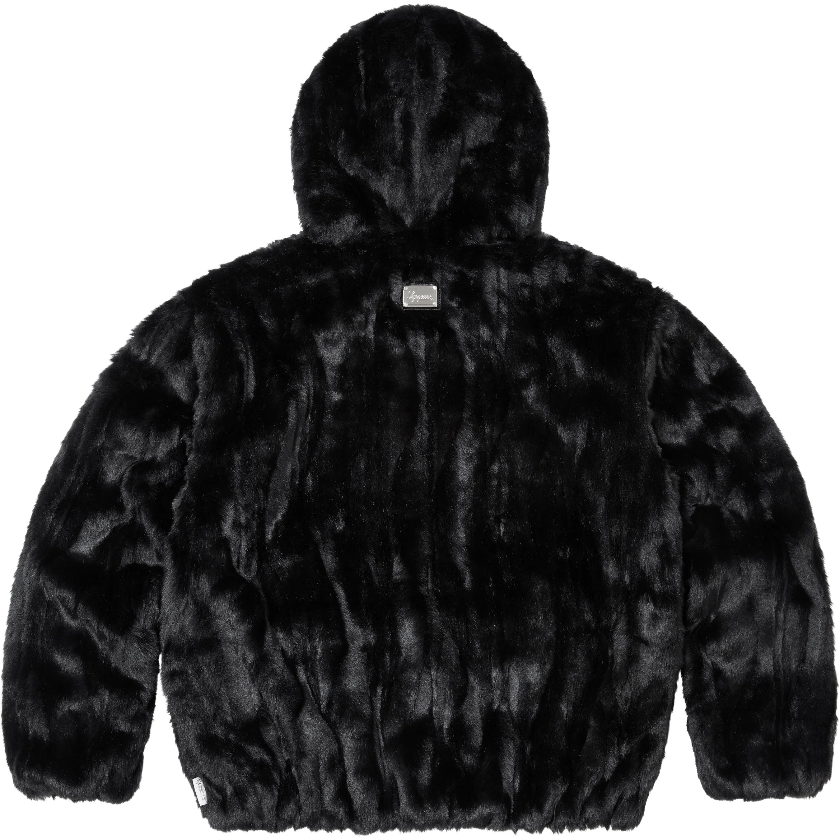 FAUX FUR HOODED JACKET