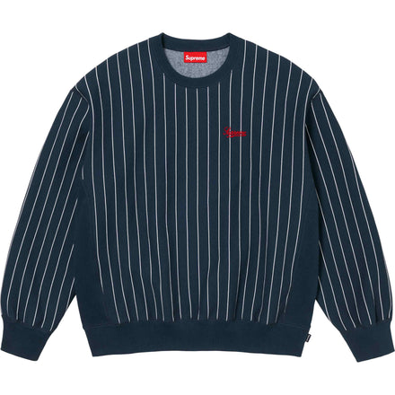 PINSTRIPE CREWNECK