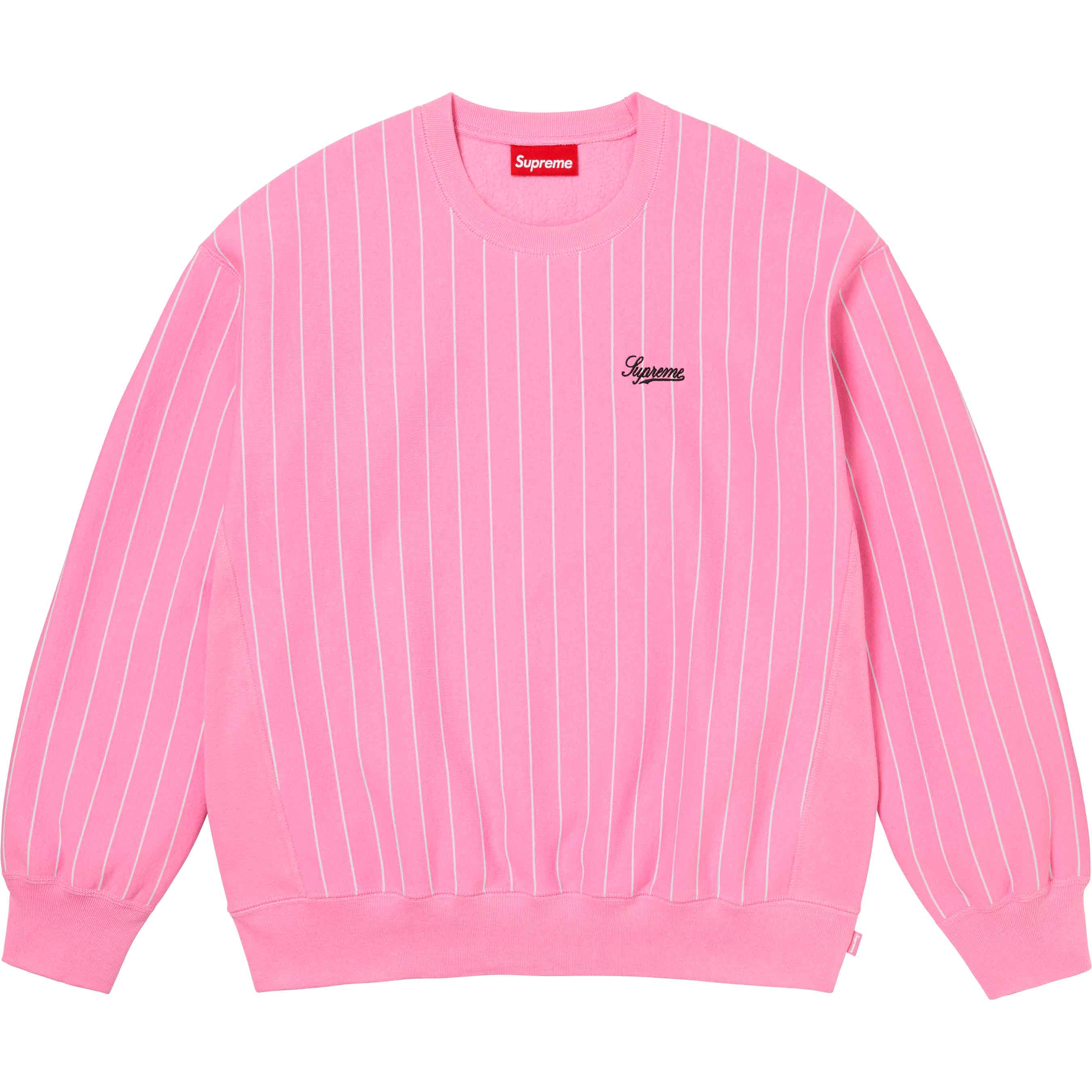 PINSTRIPE CREWNECK