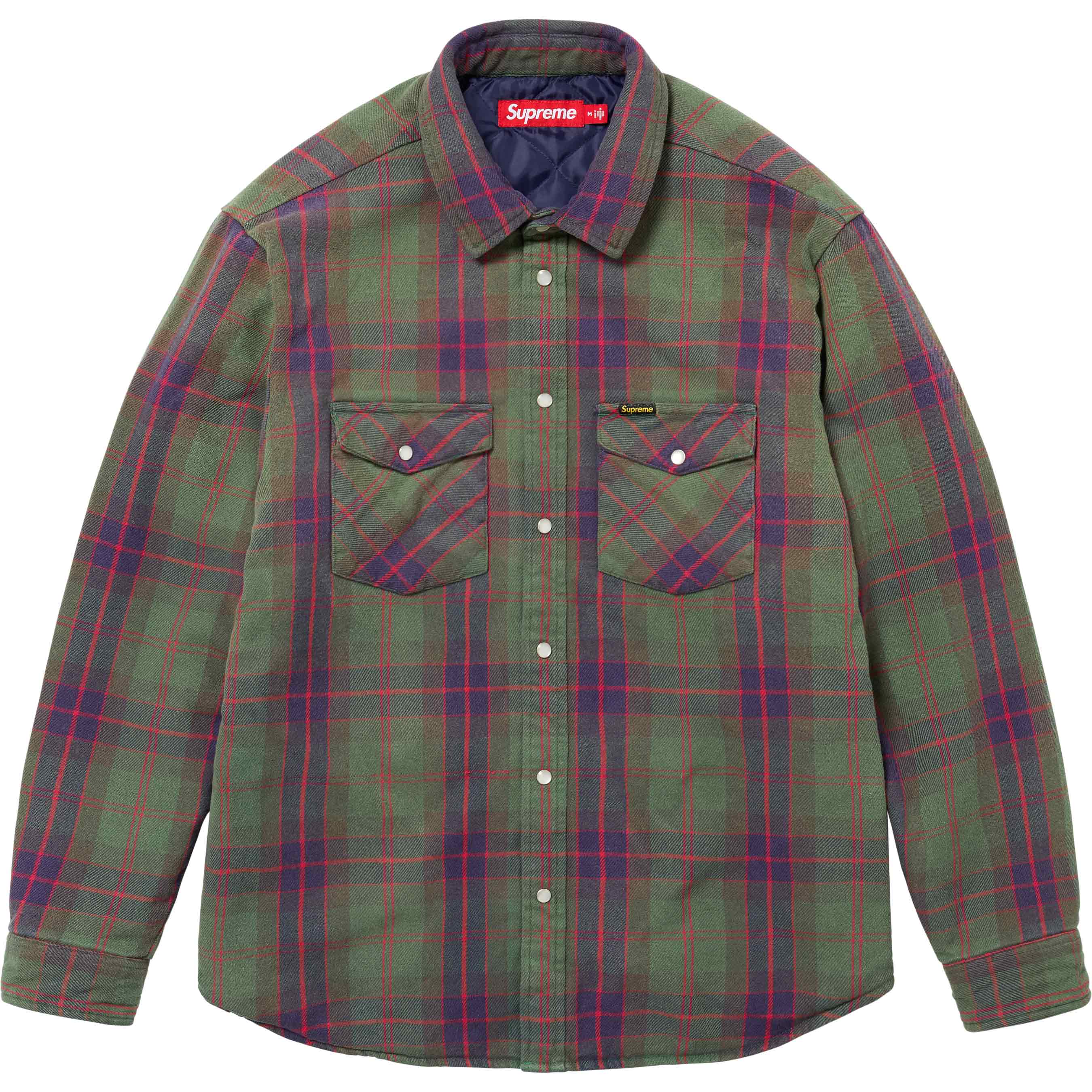 QUILTED FLANNEL SNAP SHIRT