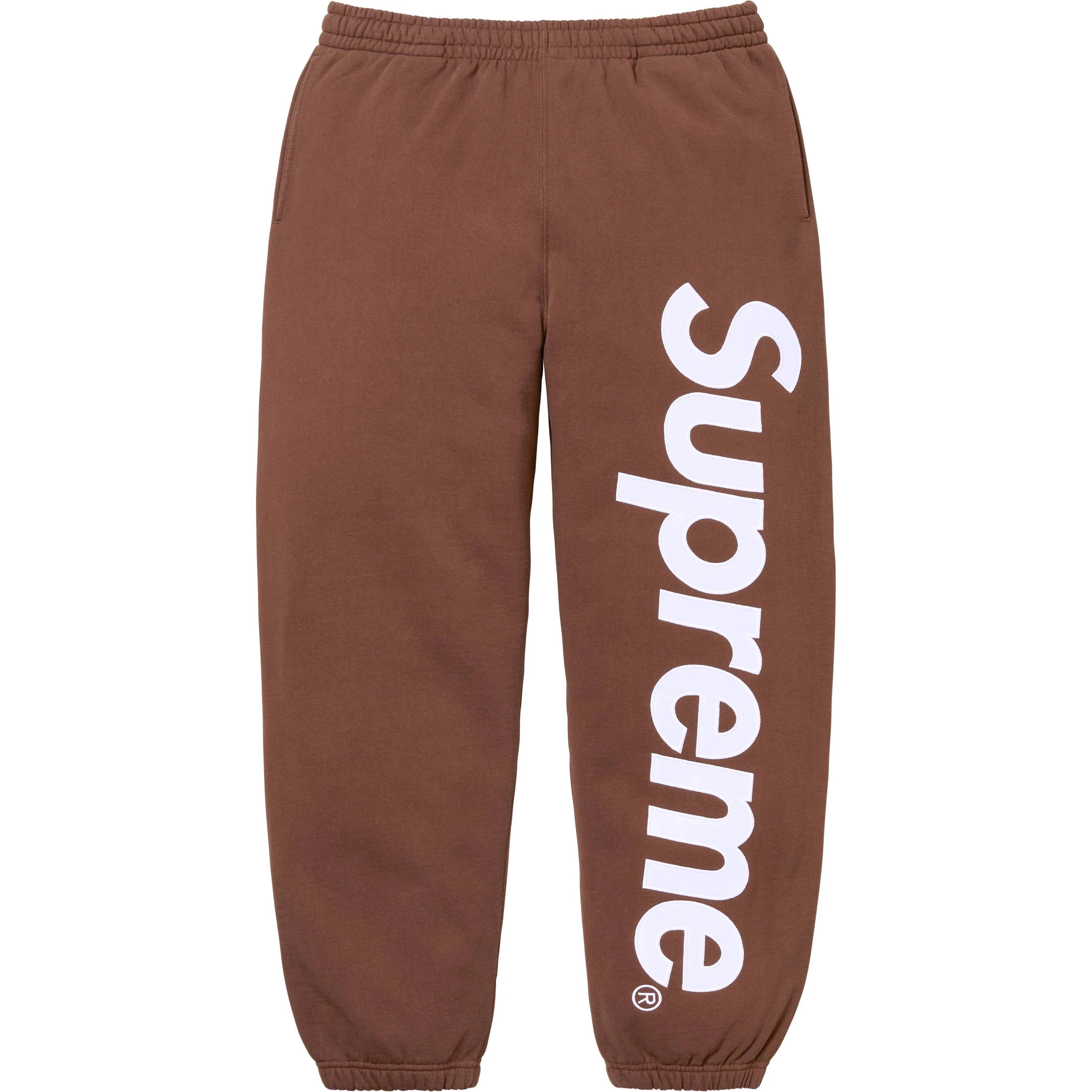 SATIN APPLIQUE SWEATPANT