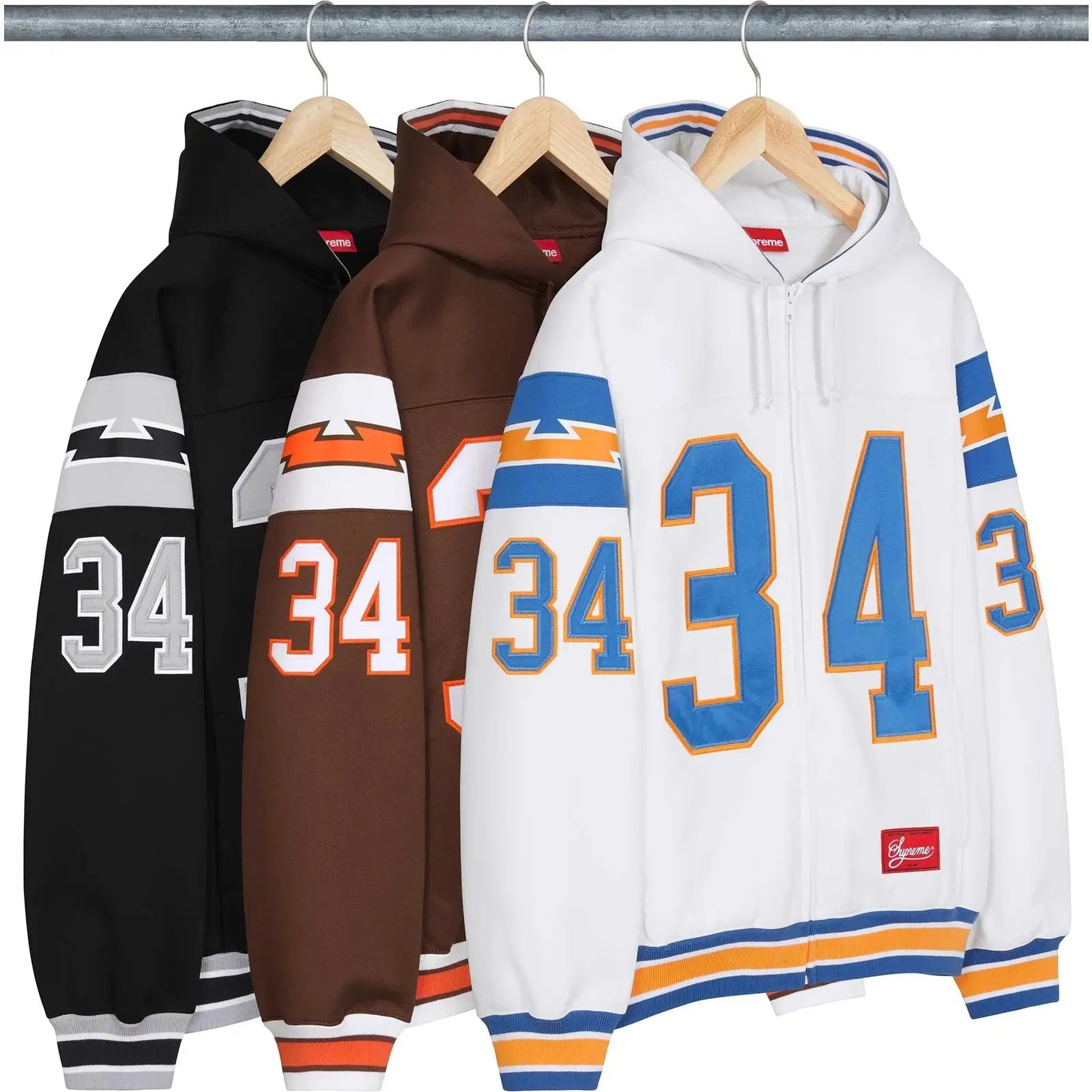 Football Zip Up Hoodie