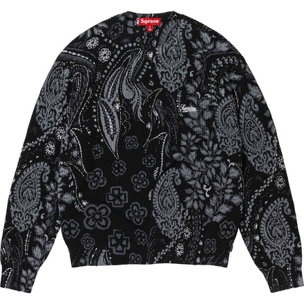 PRINTED PAISLEY SWEATER