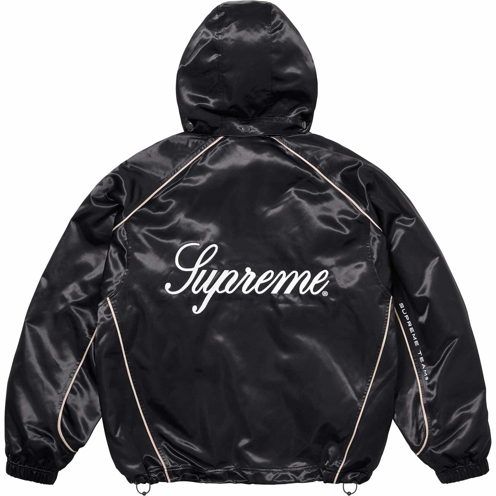 Satin Hooded Track Jacket