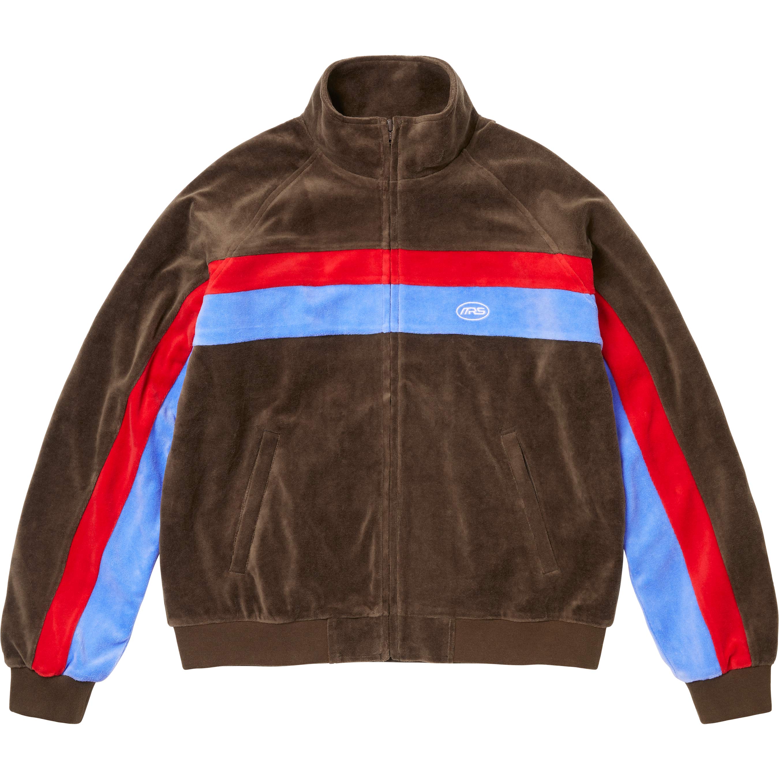 MARTINE ROSE VELOUR TRACK JACKET