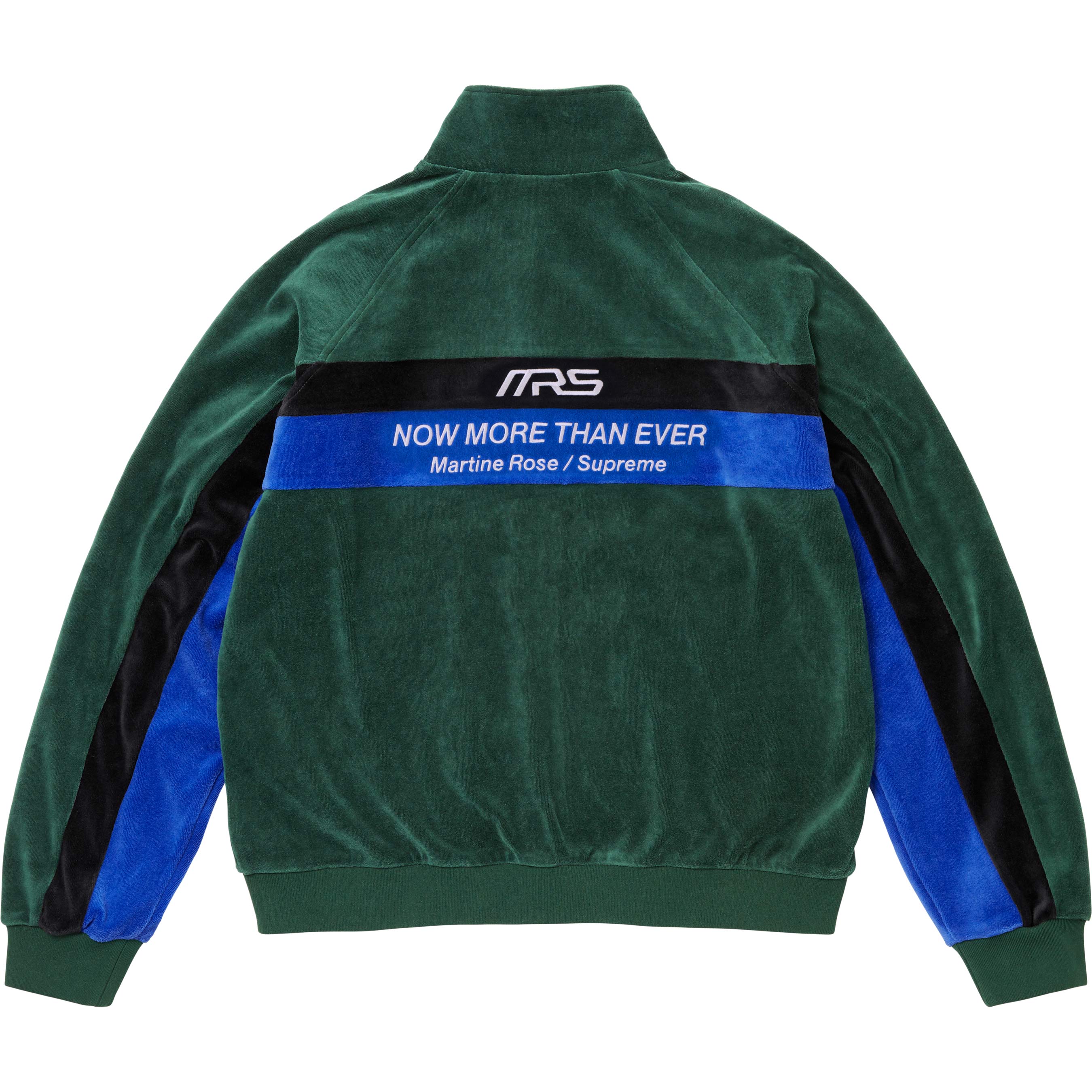 MARTINE ROSE VELOUR TRACK JACKET